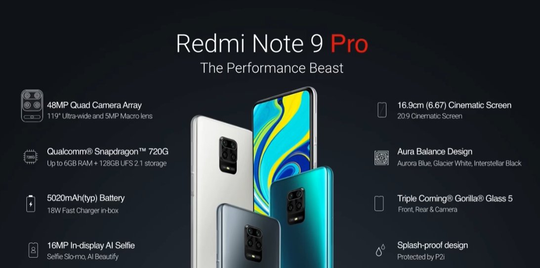 Xiaomi Redmi Note 9 Pro Аналоги