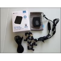 Адаптер автомобильный для ноутбуков, USB 1A  90W Deppa