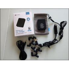 Адаптер автомобильный для ноутбуков, USB 1A  90W Deppa