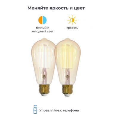 Лампа LED SLS 12 LOFT E27 WiFi white