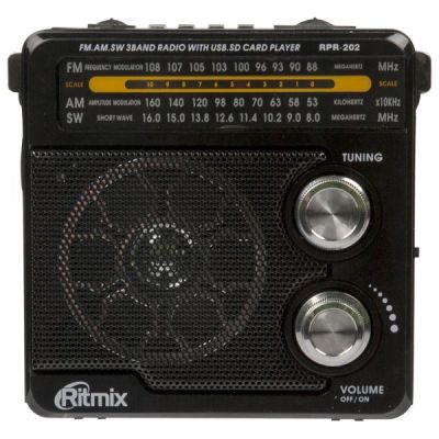 Радиоприемник Ritmix RPR-202 BLACK