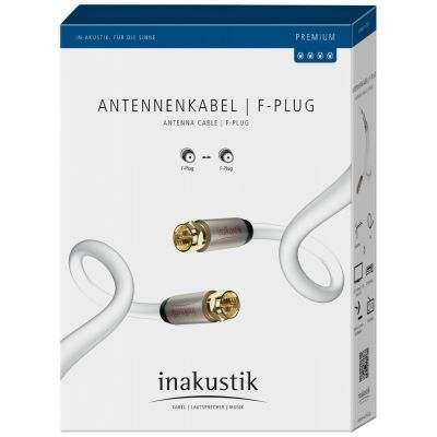 Антенный кабель In-Akustik Premium HDTV Antenna, 100 dB, F-Plug, 10.0 m, [00426210]