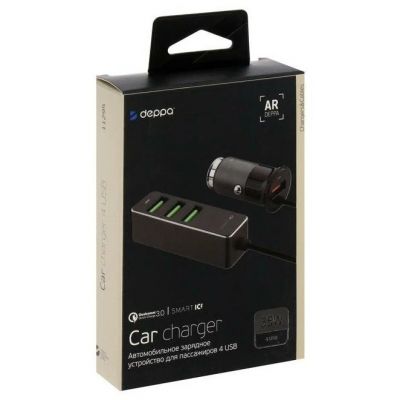 АЗУ 4 USB для пассажиров Car Charger 35W DEPPA