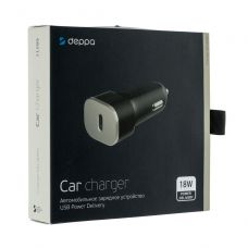 АЗУ USB Car Charger c Power Deliveru 18W DEPPA