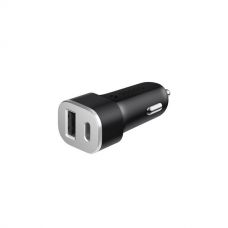АЗУ USB + USB Tupe-C Car Charger c Power Deliveru 18W DEPPA