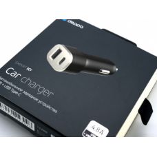 АЗУ USB + USB Tupe-C Car Charger 4.8 A DEPPA