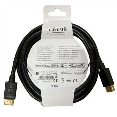 HDMI кабель In-Akustik White Ultra High Speed HDMI, 1.5m #3139910015