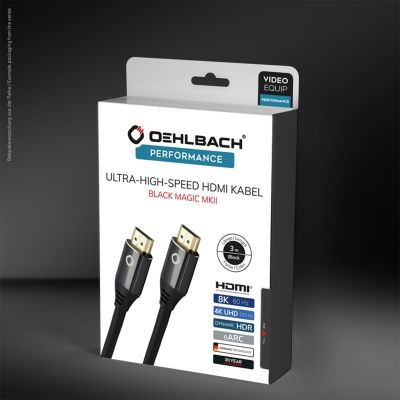 HDMI-кабель Oehlbach PERFORMANCE Black Magic MKII, UHS HDMI, 5,0m black, D1C92496