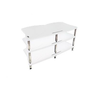 Стойка под Hi-Fi Bassocontinuo CYMBALON 2.1 Inside White bottom shelf (ножки серебро)