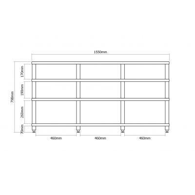 Hi-Fi стойка VOXmodule CASA 03/4 Орех