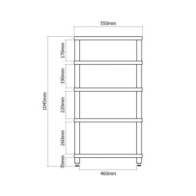 Hi-Fi стойка VOXmodule CASA 01/5 Орех