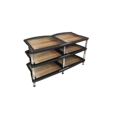 Стойка под Hi-Fi Bassocontinuo CYMBALON 2.1 Walnut bottom shelf (ножки серебро)