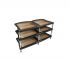 Стойка под Hi-Fi Bassocontinuo CYMBALON 2.1 Walnut bottom shelf (ножки серебро)