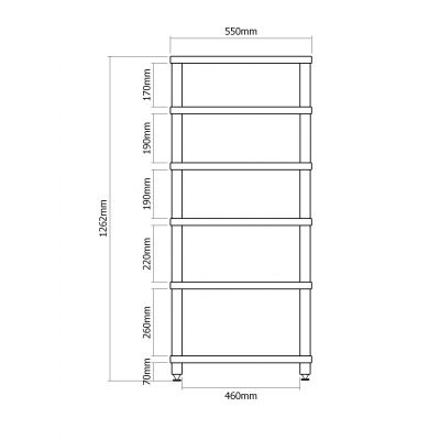 Hi-Fi стойка VOXmodule CASA 01/6 Орех