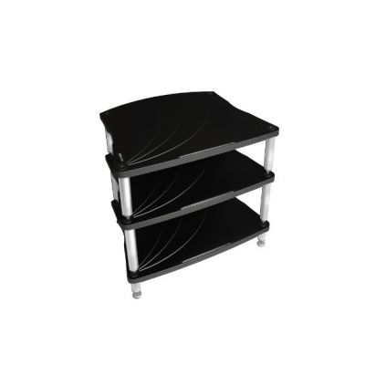 Стойка под Hi-Fi Bassocontinuo LYRA XL4 2.1 Cerbero Black bottom shelf ножки белые)