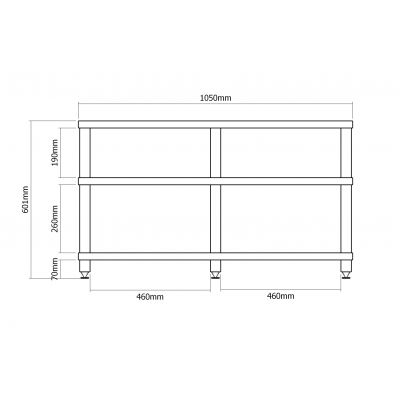 Hi-Fi стойка VOXmodule CASA 02/3 Орех