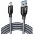 Кабель Anker PowerLine+ 3ft/0.9m USB-C to USB 3.0 Gray