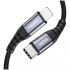 Кабель Choetech Nylon Braided Cable MFi USB-C to Lightning 1.2 м, Gray