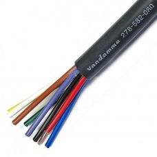 Акустический кабель Van Damme негорючий бездымный инсталяционный Install Grade LSZH Ecoflex 8 x 2,5мм2 чёрный (278-582-080)