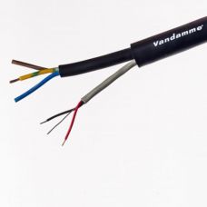 Туровый гибридный кабель Van Damme для передачи сигнала и питания Ambicore 5A 3 x 0.75мм2 чёрный (268-775-000)