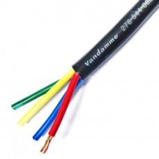 Акустический кабель Van Damme негорючий бездымный инсталяционный Install Grade LSZH Ecoflex 4 x 4,0мм2 чёрный (278-544-080)