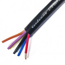 Акустический кабель Van Damme негорючий бездымный инсталяционный Install Grade LSZH Ecoflex 8 x 4,0мм2 чёрный (278-584-080)