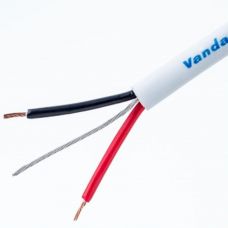 Микрофонный кабель Van Damme инсталляционный негорючий бездымный DMX AES/EBU White Line 7 x 0.20мм белый (1 пара) (278-401-090)