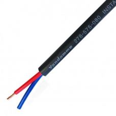 Акустический кабель Van Damme негорючий бездымный для инсталляций Install Grade LSZH Ecoflex 2 x 0,75мм2 чёрный (278-575-080)