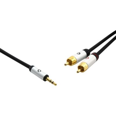 Кабель Oehlbach PERFORMANCE i-Connect jack/2RCA, 5m black, D1C60006