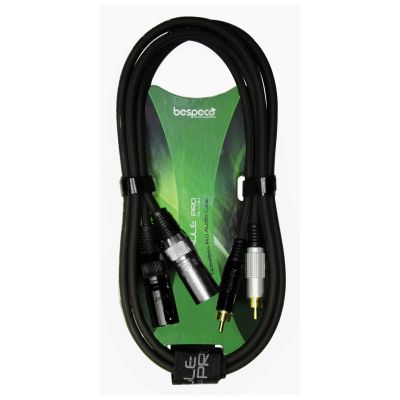 Кабель межблочный 2XLR-2RCA Bespeco EAY2X2R300 3 m