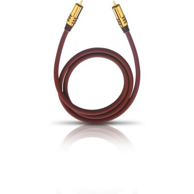 Кабель межблочный аудио Oehlbach PERFORMANCE NF Sub-cable cinch/cinch2, 2.0m mono black, D1C21532