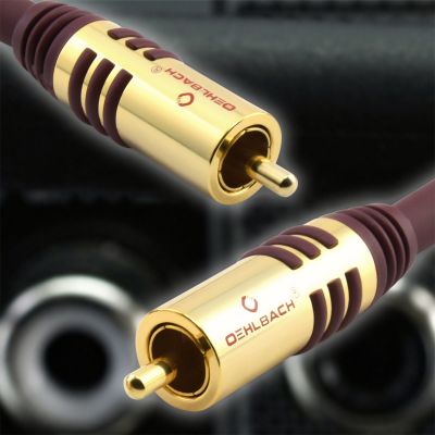 Кабель межблочный аудио Oehlbach PERFORMANCE NF Sub-cable cinch/cinch2, 2.0m mono black, D1C21532
