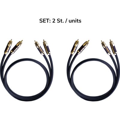 Межкомпонентный кабель Oehlbach STATE OF THE ART XXL Black Connection Cable RCA, 2x0,75m, gold, D1C13832