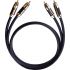 Межкомпонентный кабель Oehlbach STATE OF THE ART XXL Black Connection Cable RCA, 2x0,75m, gold, D1C13832