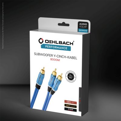 Кабель межблочный аудио Oehlbach PERFORMANCE BOOOM! Y-Adapter cable, 12,5m anthracite, D1C23711