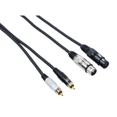 Кабель межблочный 2XLR-2RCA Bespeco EAY2F2R150 1.5 m