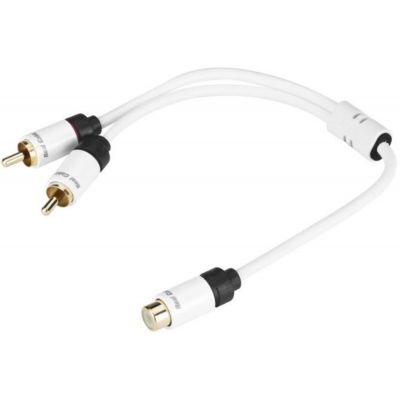 Кабель межблочный Real Cable 2RCA-1 0.5m