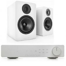 Стереокомплект Acoustic Energy AE1 Active White + NuForce DAC-80 silver