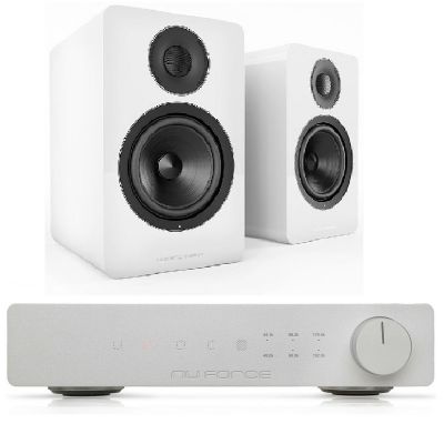 Стереокомплект Acoustic Energy AE1 Active White + NuForce DAC-80 silver