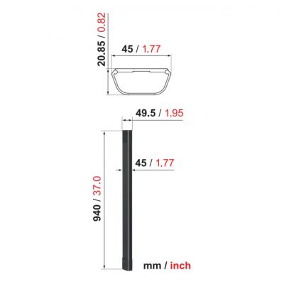 Настенная пластина Vogels CABLE 4 W