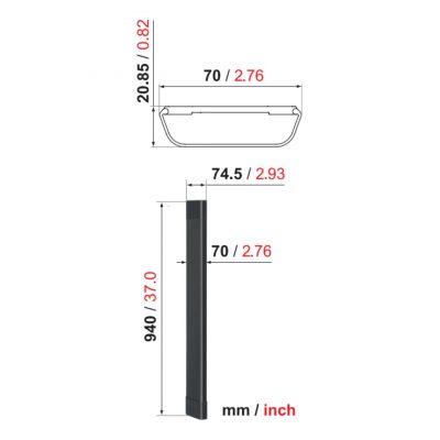 Настенная пластина Vogels CABLE 8 W