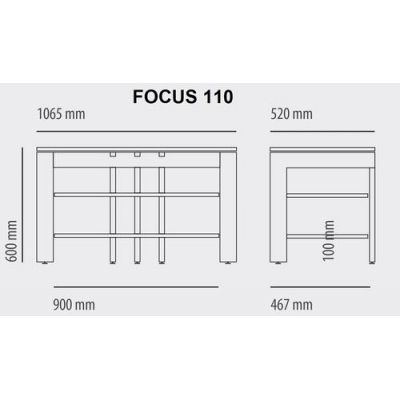 Кабель канал для Schroers Focus 110 (silver)