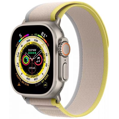 Apple Watch Ultra GPS + Cellular 49mm ремешок Trail Желто-бежевый