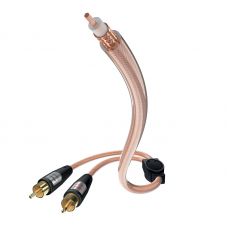 Кабель межблочный In-Akustik Star Audio Cable Y-Sub RCA-2RCA 3.0m #0030823