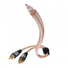 Кабель межблочный In-Akustik Star Audio Cable Y-Sub RCA-2RCA 5.0m #0030825