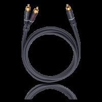 Кабель межблочный аудио Oehlbach BOOOM! Y-adapter cable anthracite 3,0 m (23703)