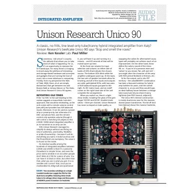 Стереоусилитель Unison Research UNICO 90 Black
