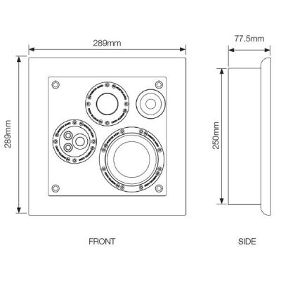 Настенная акустика Monitor Audio SoundFrame 3 On Wall black