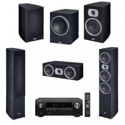 Комплект домашнего кинотеатра Heco Victa Prime 702 Set 5.1 (702+302+102+252 A) black + Denon AVR-S960H