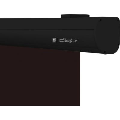 Экран настенный с электроприводом Digis Ellipse DSEES-16902B_100 MW, корпус Черный, 16:9, 90", 210x220 (200x113), RS232, ИК, пульт ДУ, триггер